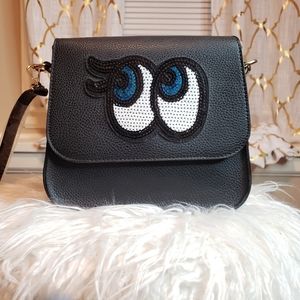 Cute black cross-body bag